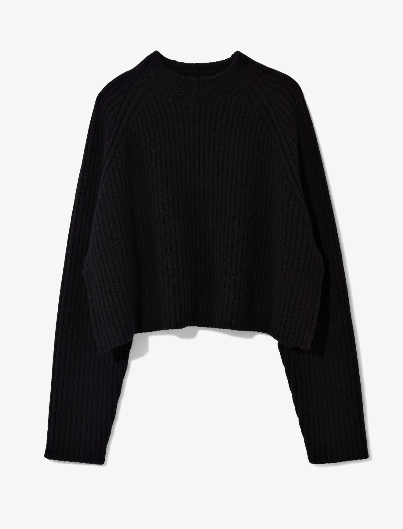 cropped crew neck cardigan