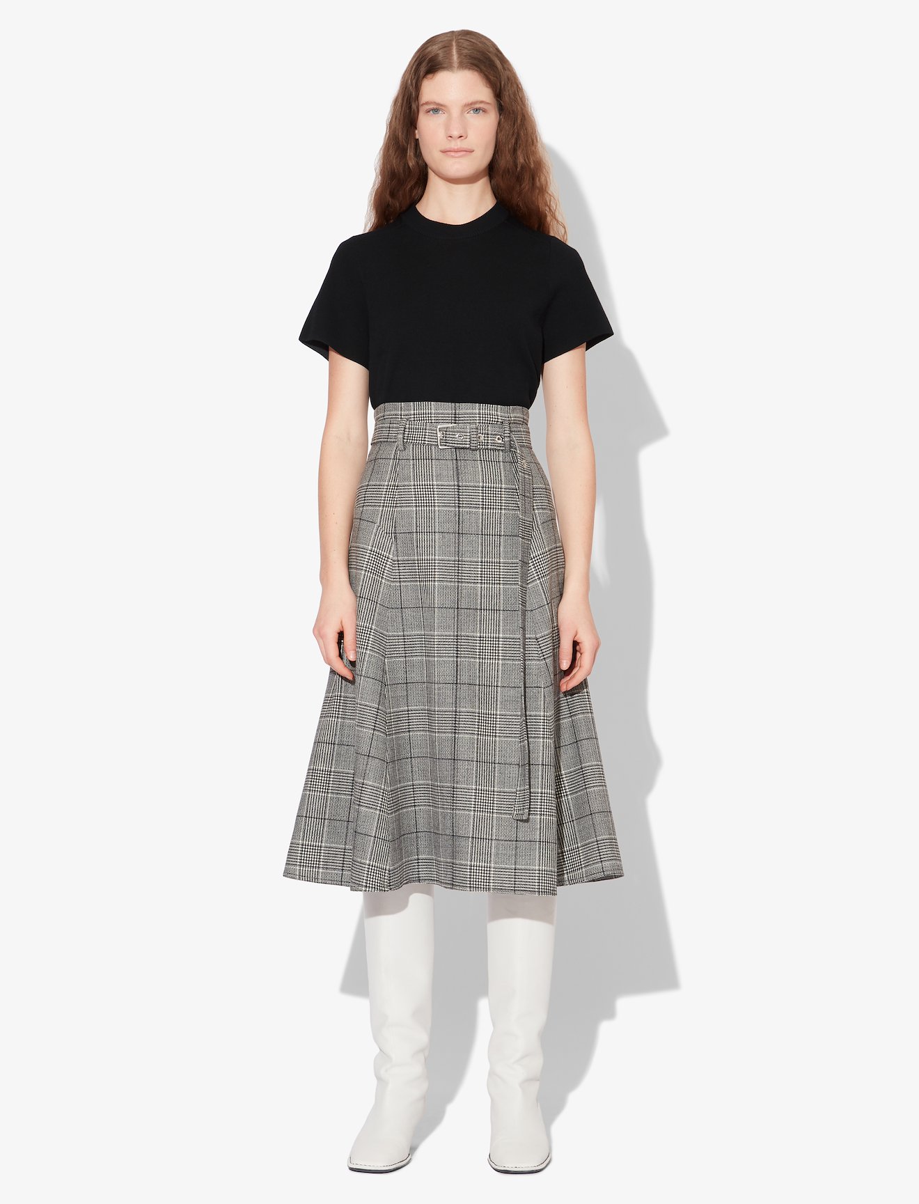 Cropped Merino Short Sleeve Crewneck #1