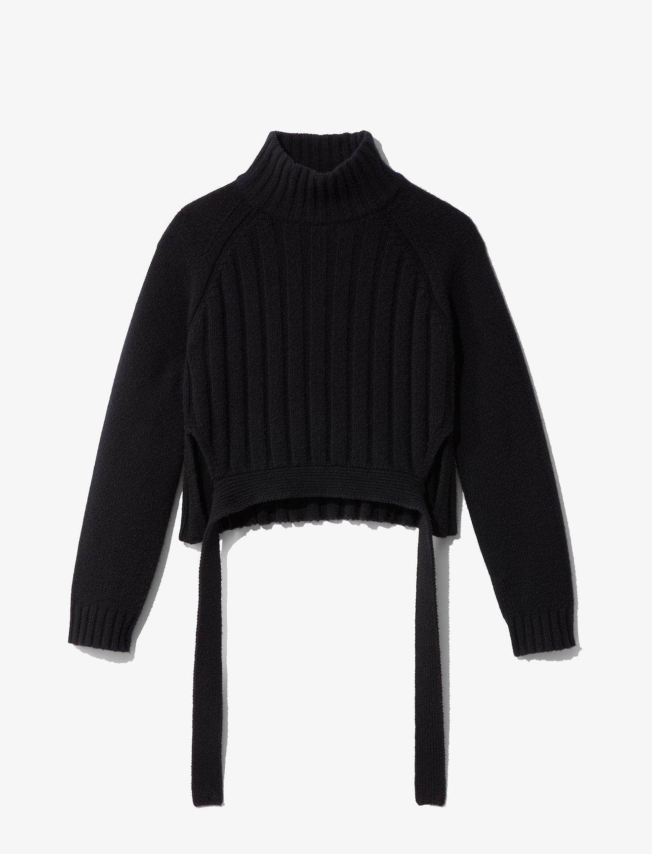 Cropped Wool Cashmere Turtleneck Sweater #4