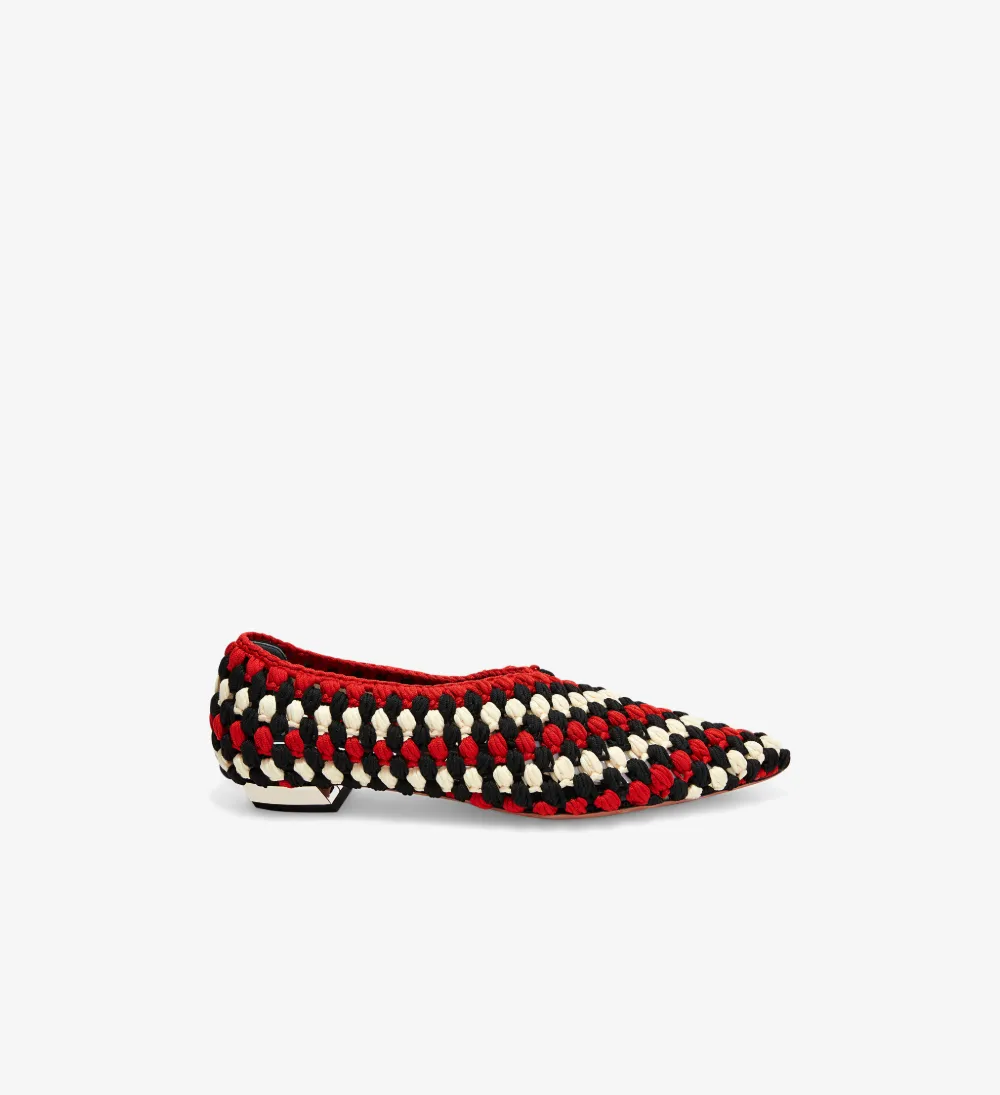 Crossover Crochet Flats