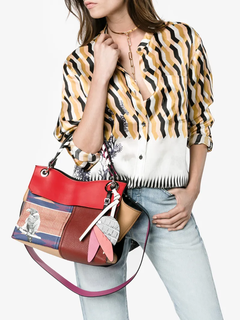 Proenza Schouler Curl Mixed Print Handbag Tote Bags Browns Proenza Schouler Curl Mixed Print Handbag