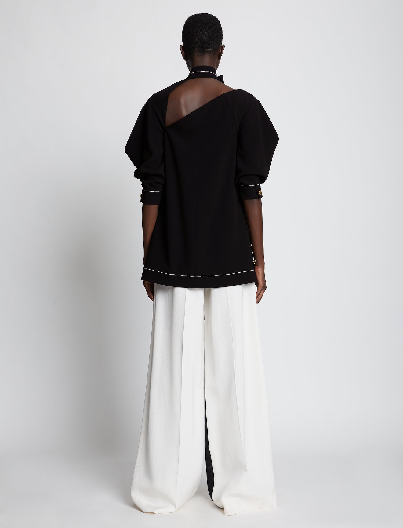 cut-out puff-sleeve top #2