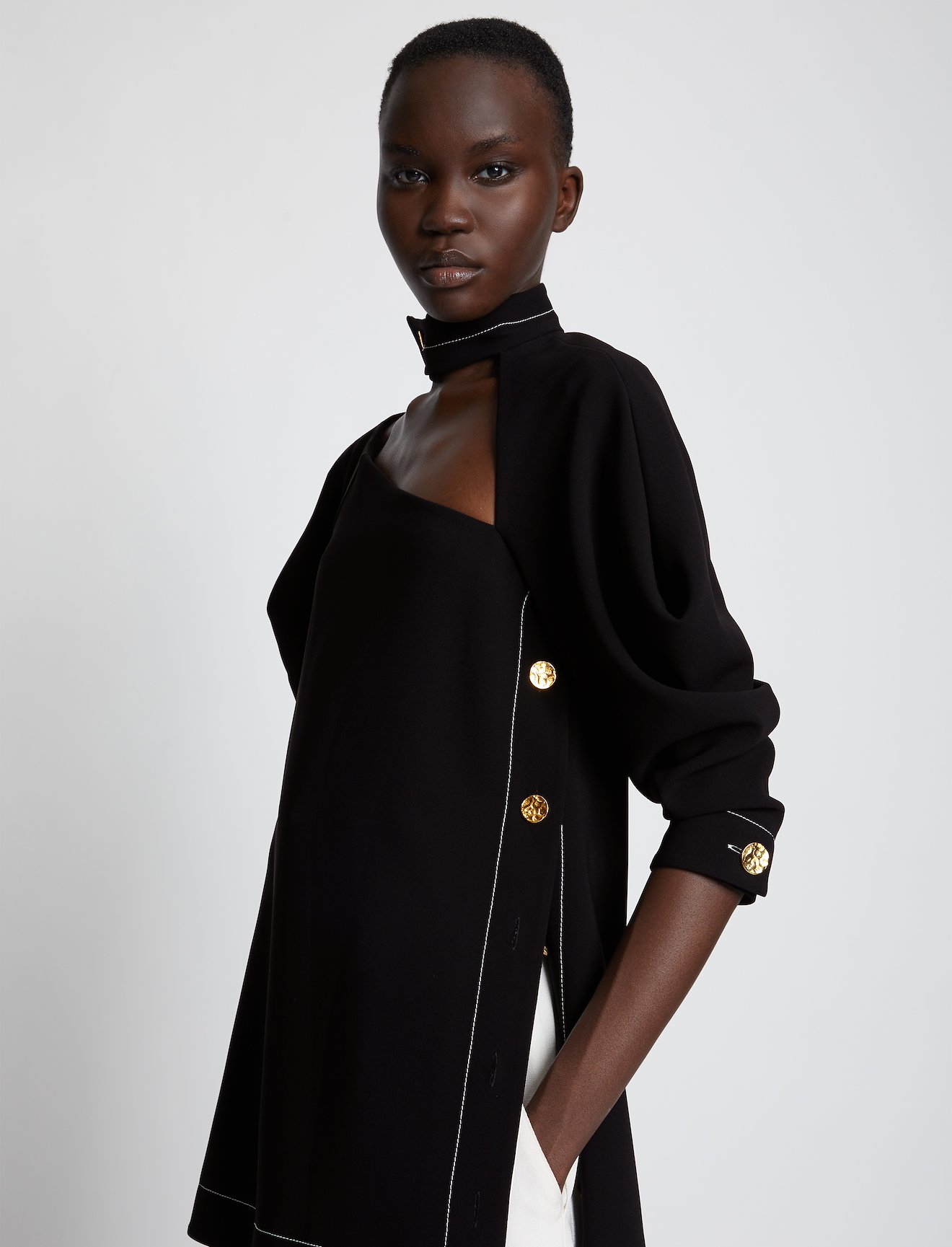cut-out puff-sleeve top #3
