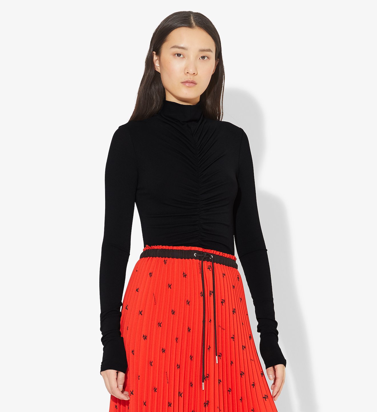 Cut Out Turtleneck Top