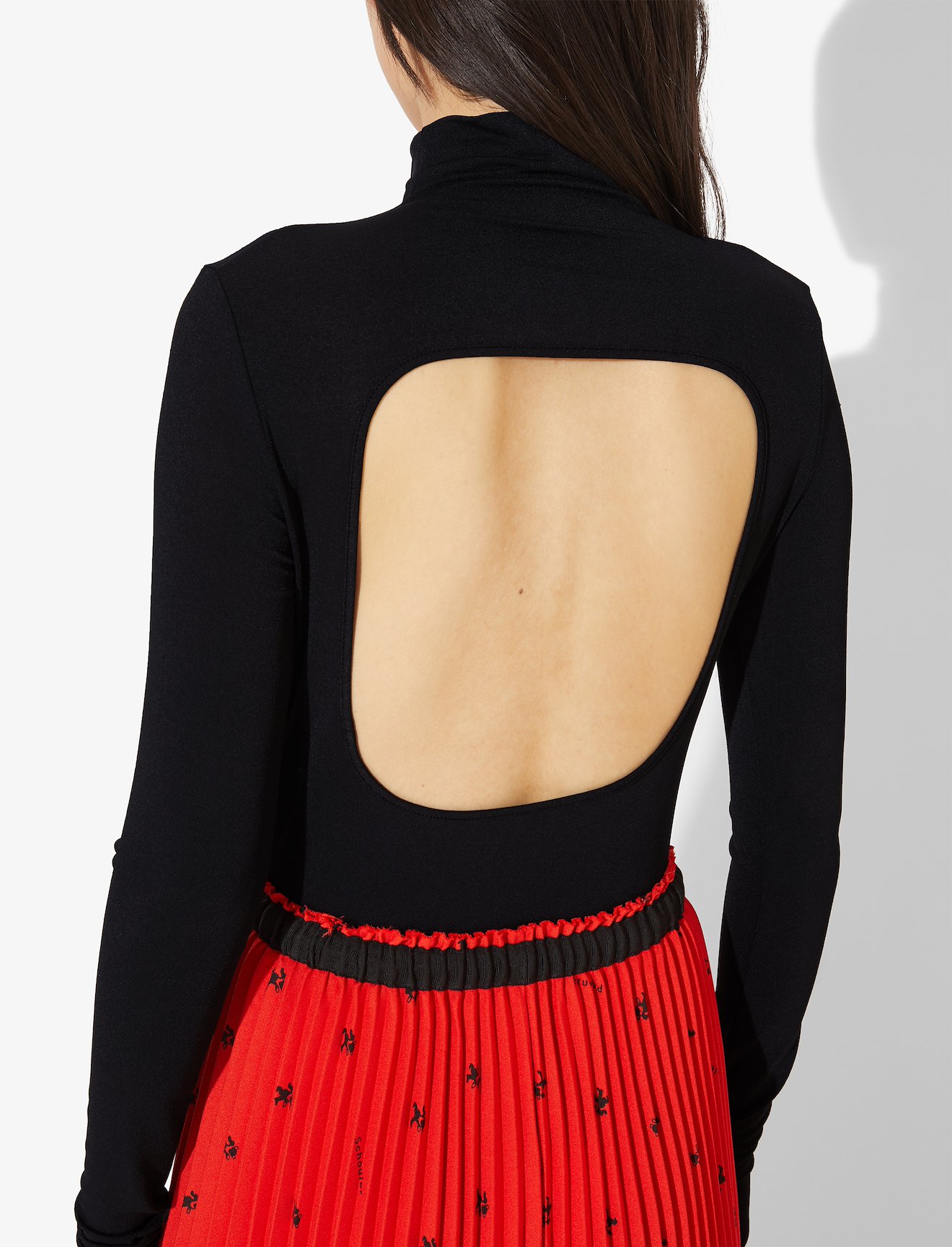 Cut Out Turtleneck Top #3