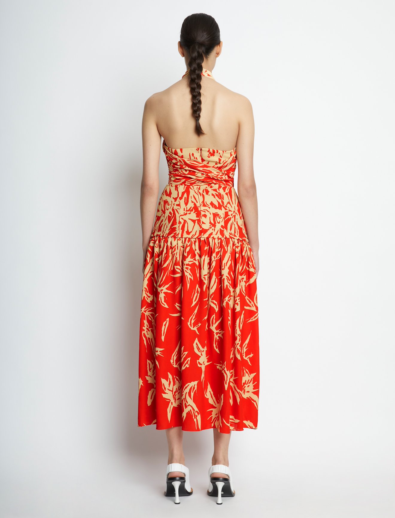 Dégradé Floral Halter Dress #2