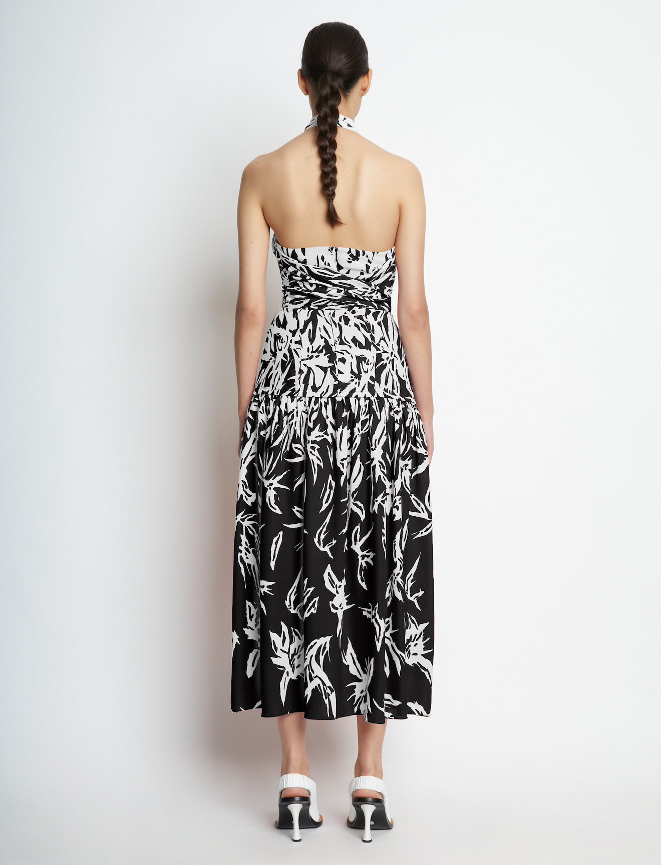 Dégradé Floral Halter Dress #2