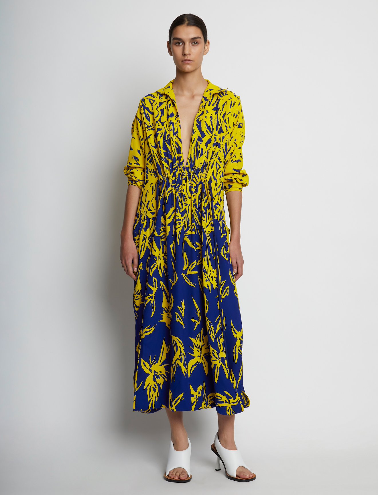 Degrade Floral Long Sleeve Dress #5