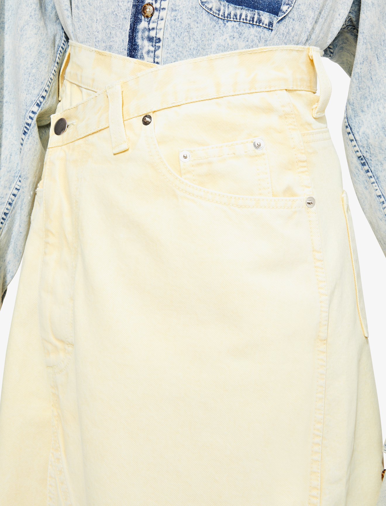Denim Asymmetric Skirt #4