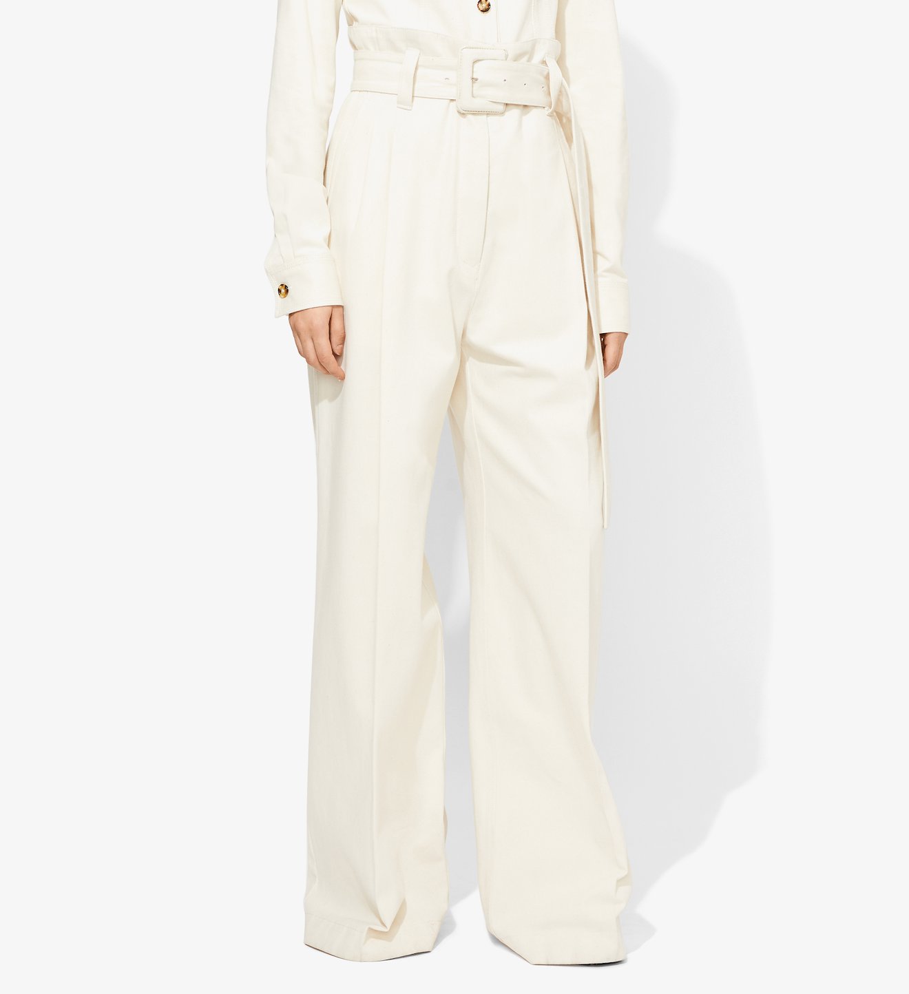 Denim Belted Pants
