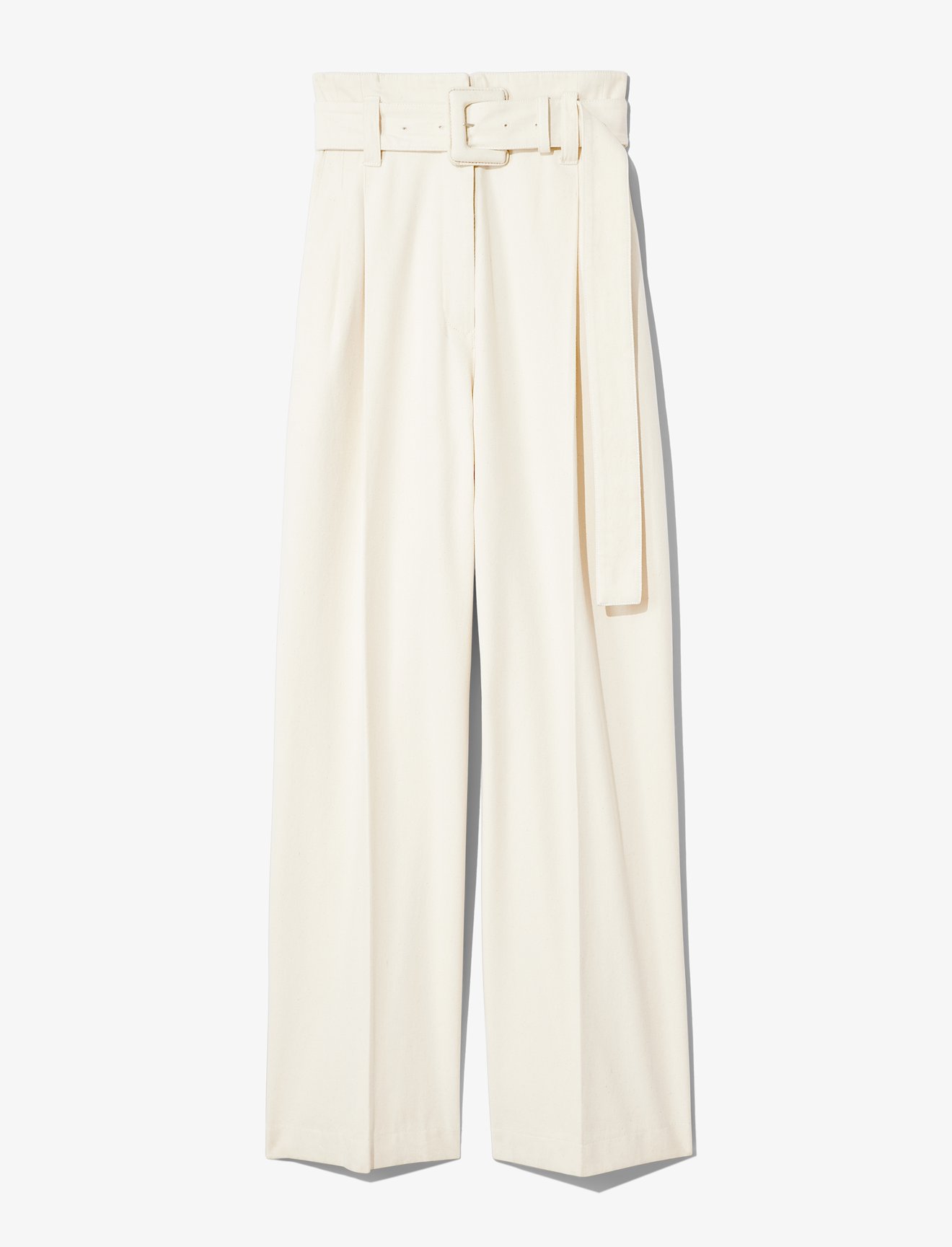 Denim Belted Pants #5