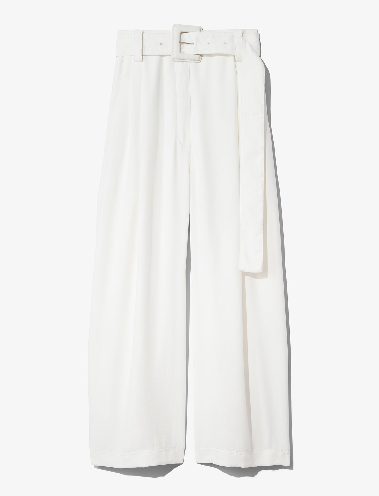 Denim Belted Pants #5