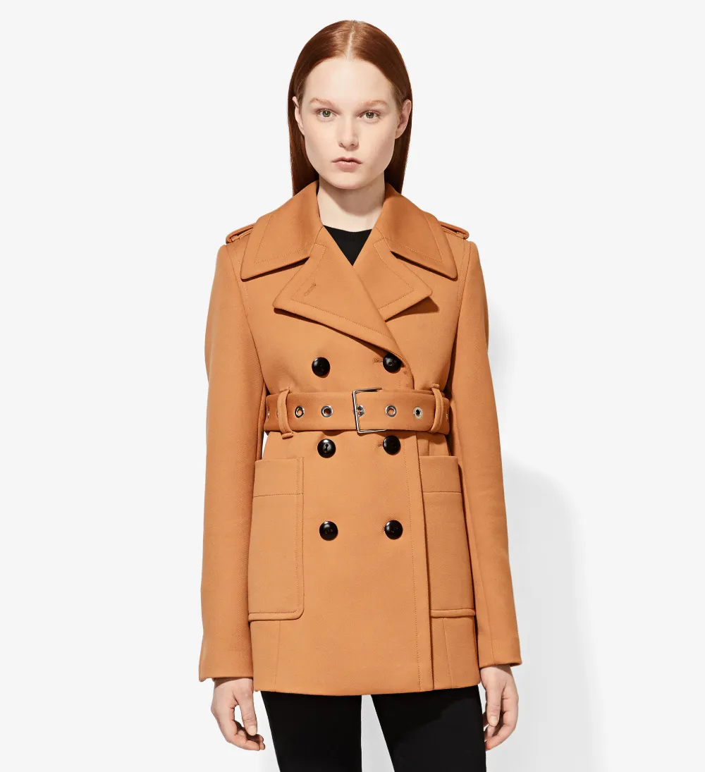 double breasted belted coat Fifty old naked ladies