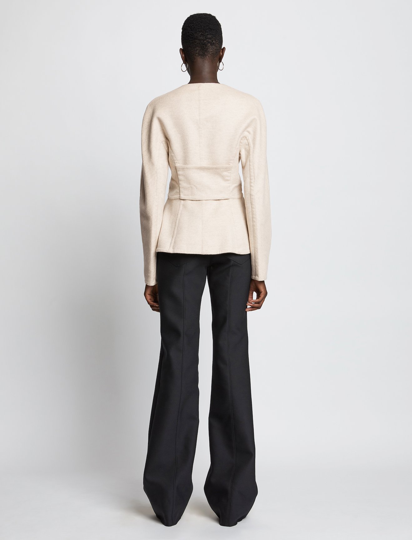 Double Face Nipped Waist Jacket #2