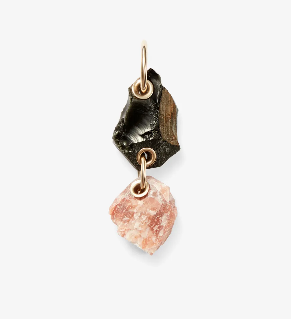 Double Stone Earring