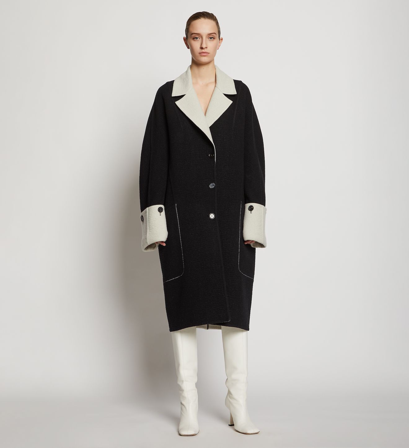 double faced cashmere coat