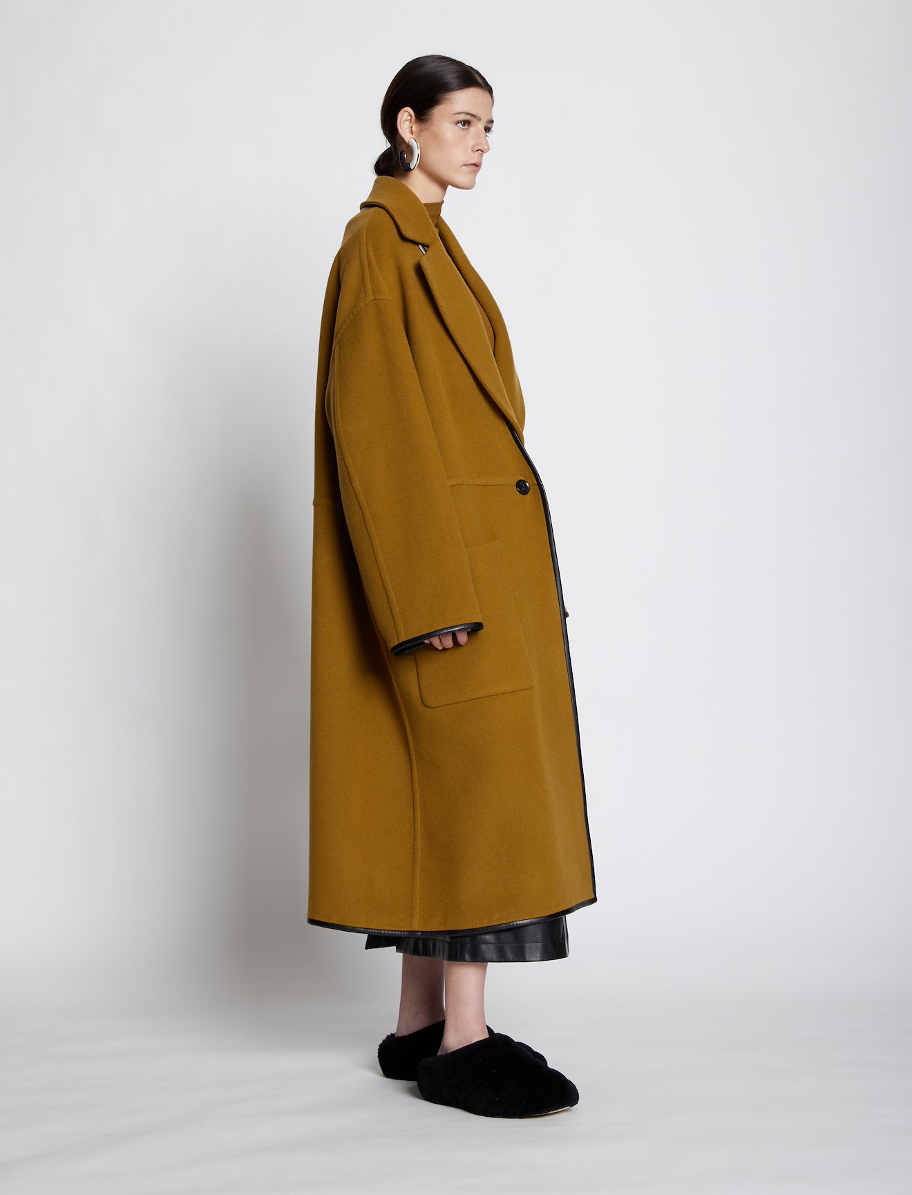 Doubleface Cashmere Convertible Coat #1