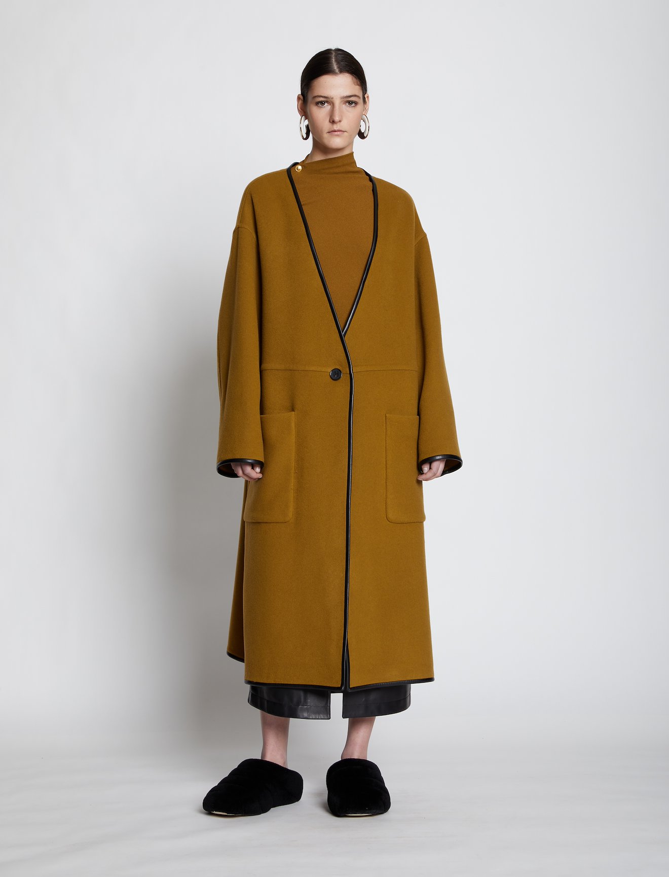 Doubleface Cashmere Convertible Coat #4