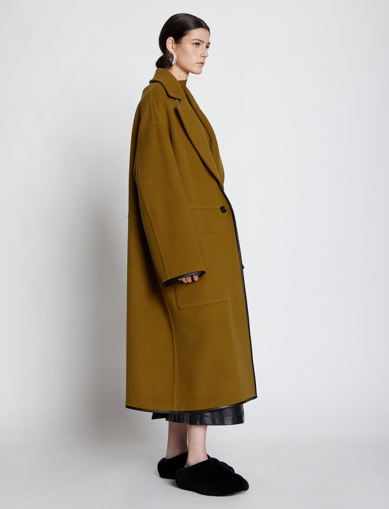 doubleface cashmere convertible coat #1