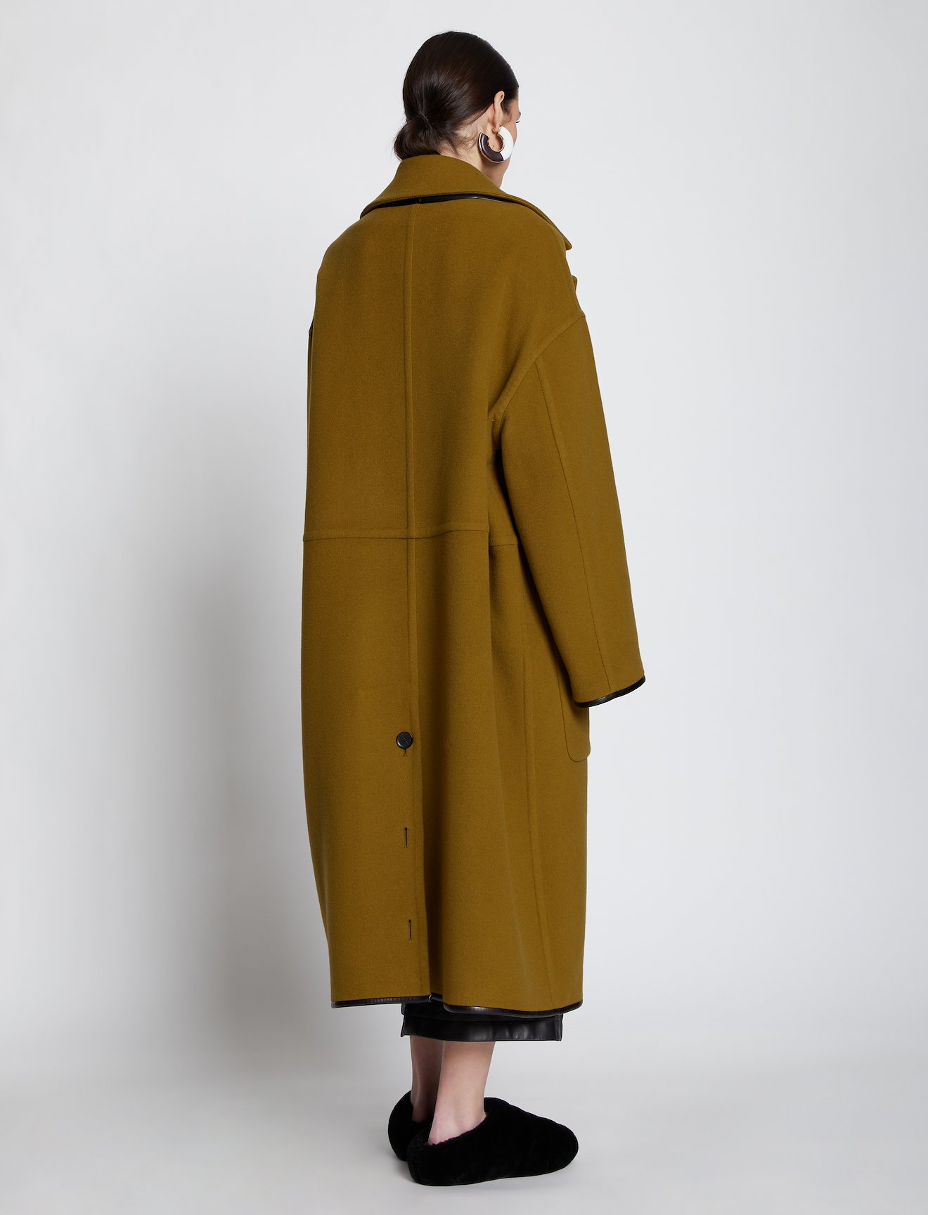 doubleface cashmere convertible coat #2