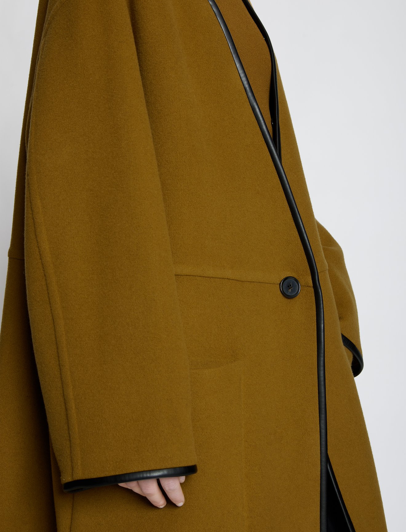 doubleface cashmere convertible coat #3