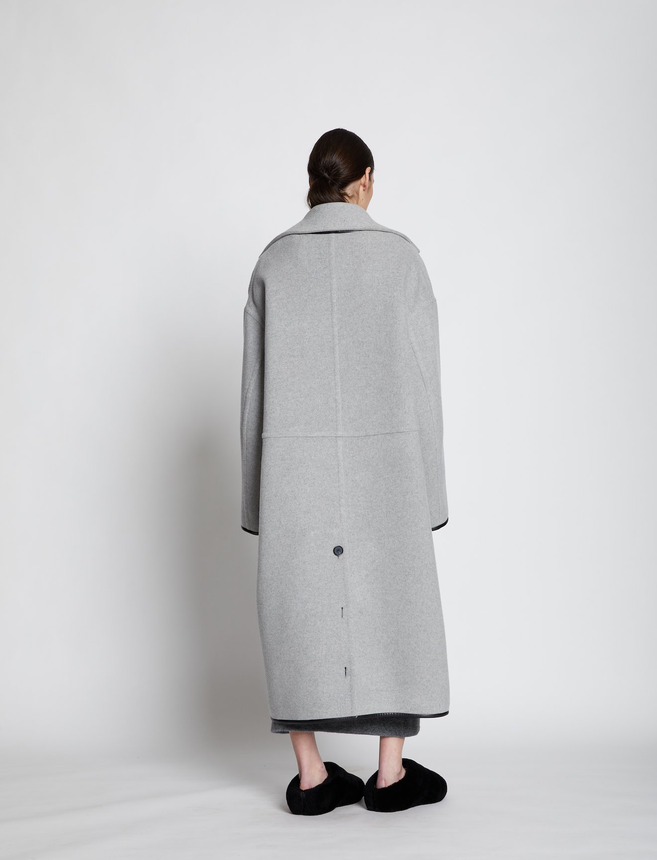 Doubleface Cashmere Convertible Coat #3