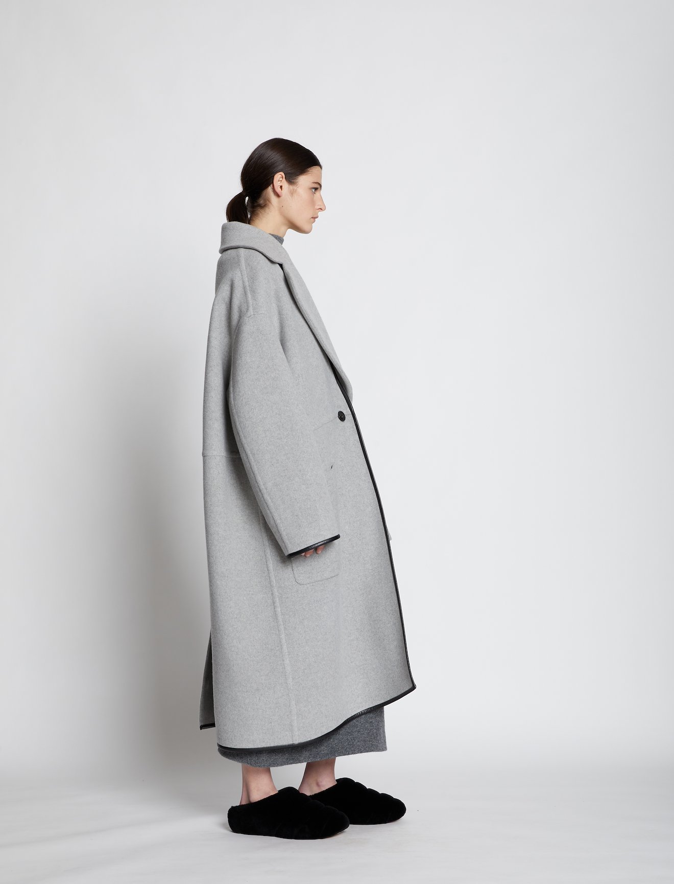 Doubleface Cashmere Convertible Coat #2