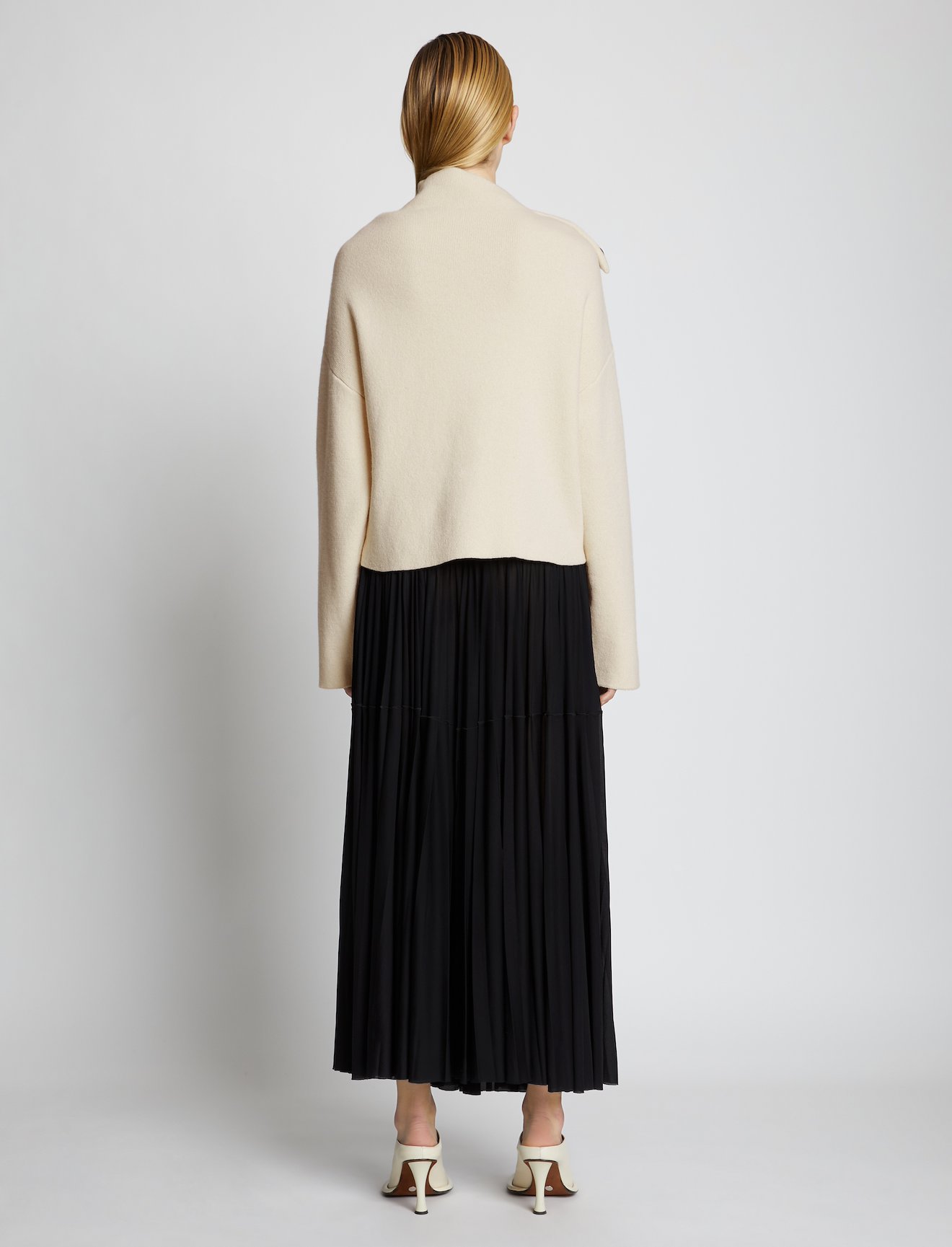 Doubleface Cashmere Draped Sweater #2