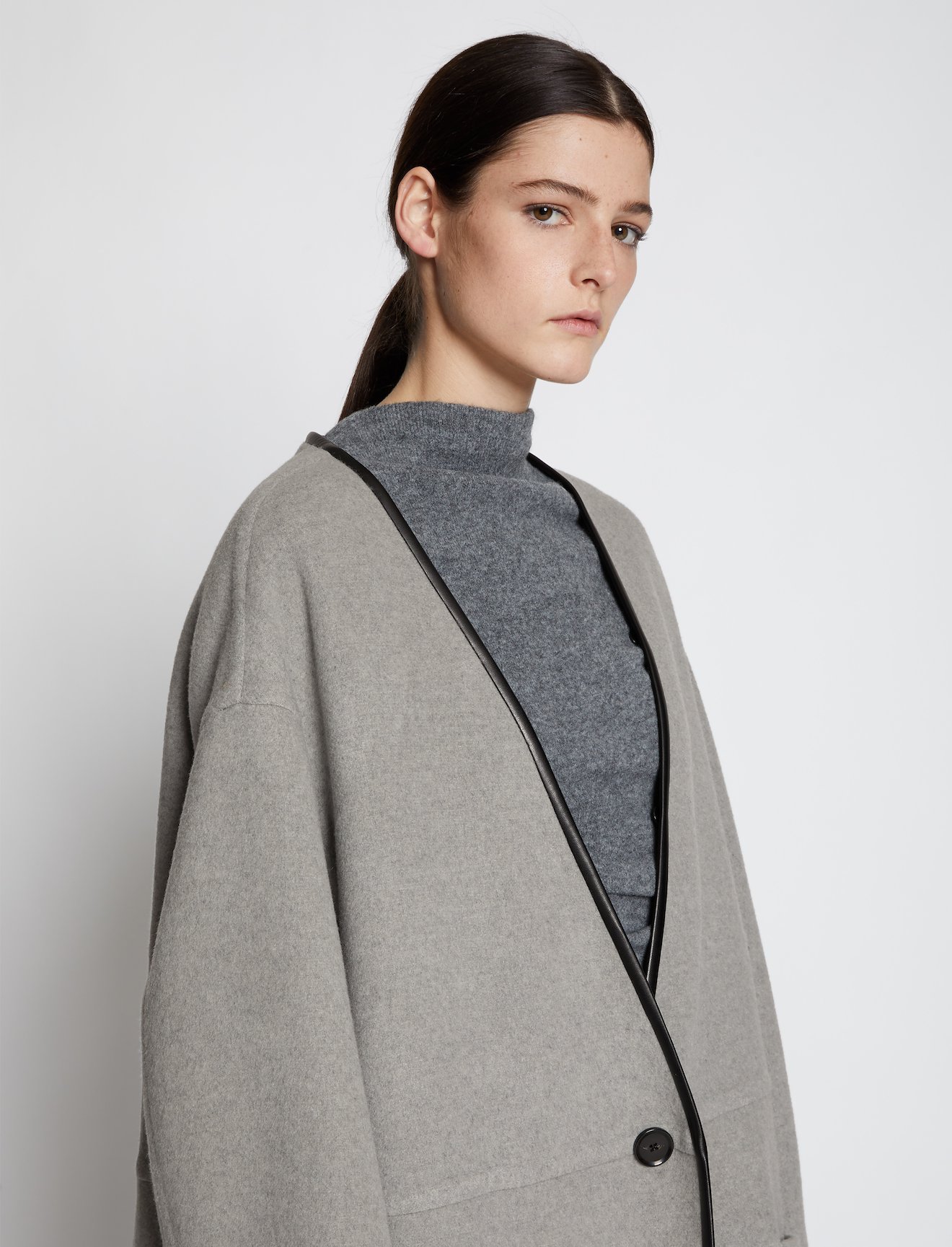 doubleface cashmere long coat #3