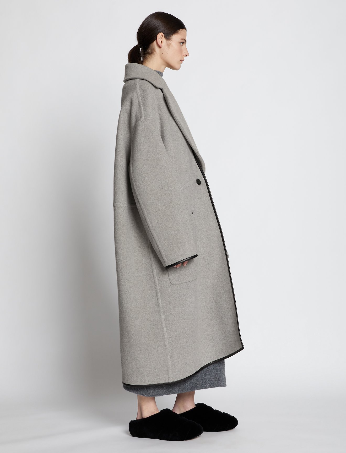doubleface cashmere long coat #1