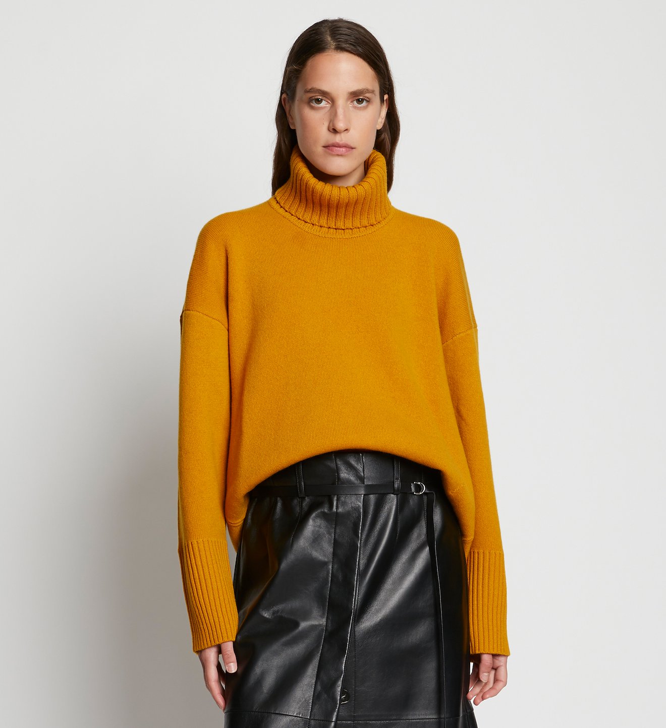 Doubleface Cashmere Oversized Turtleneck