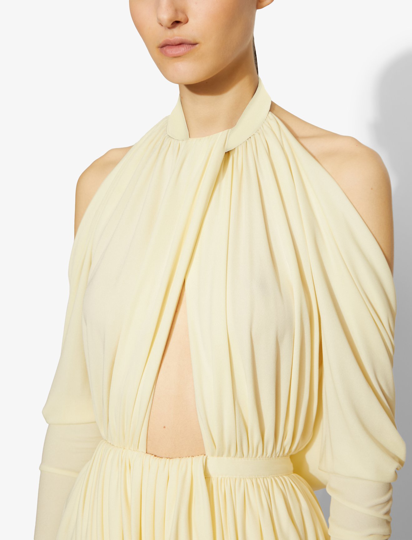 Draped Jersey Halter Dress #3