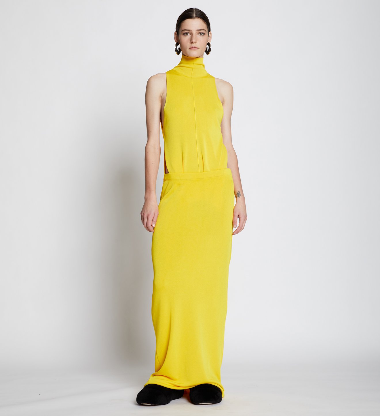 Draped Knit Cut Out Dress