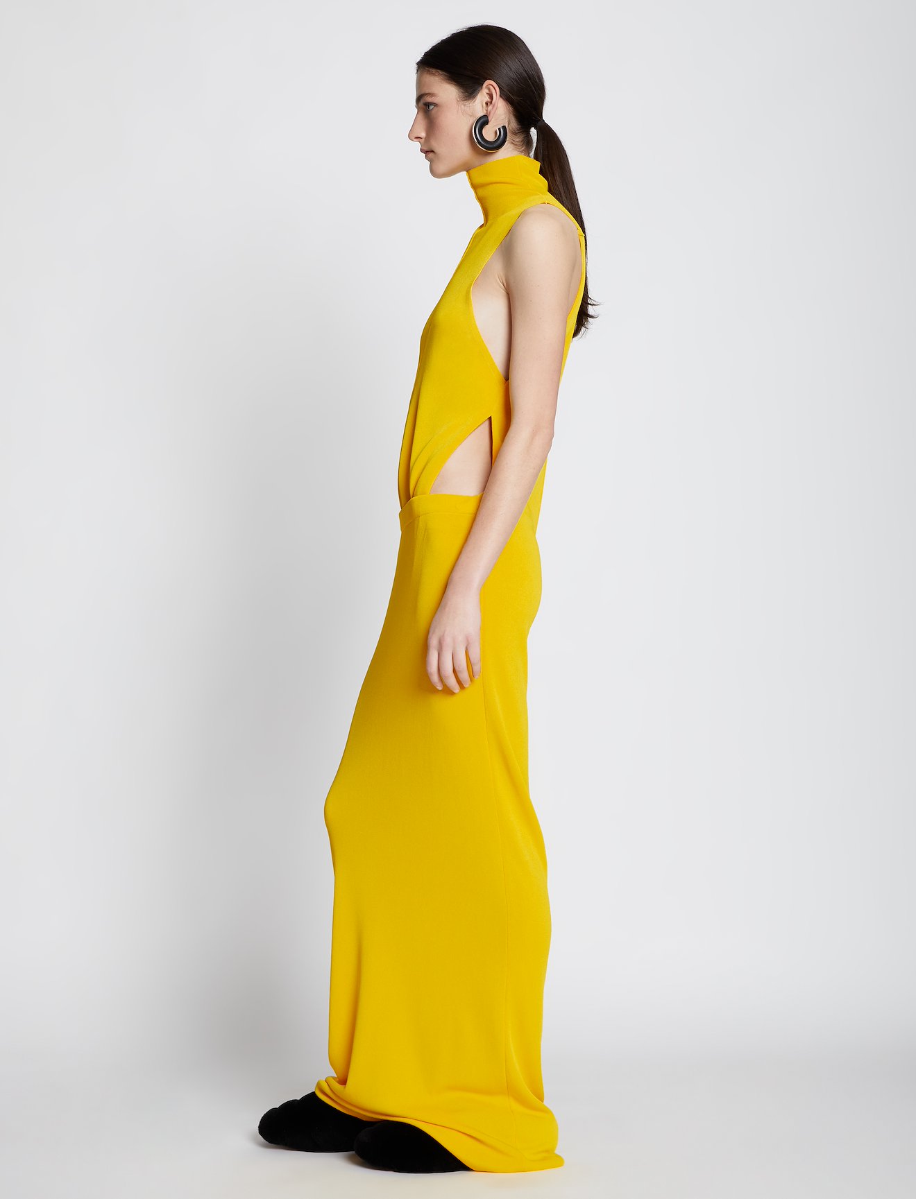 Draped Knit Cut Out Dress #1