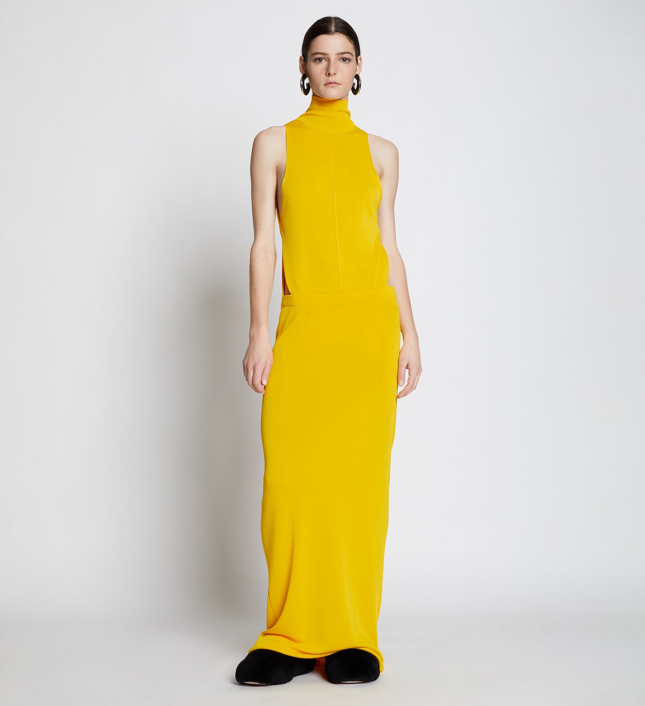 Draped Knit Cut Out Dress