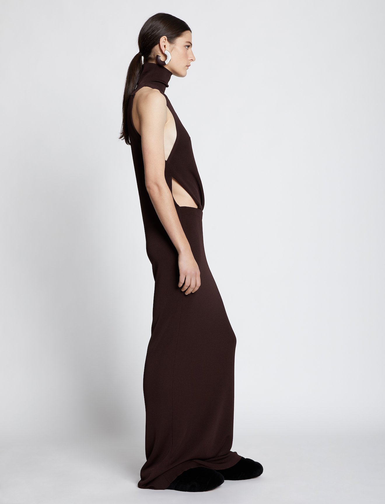 Draped Layered Knit Dress #1