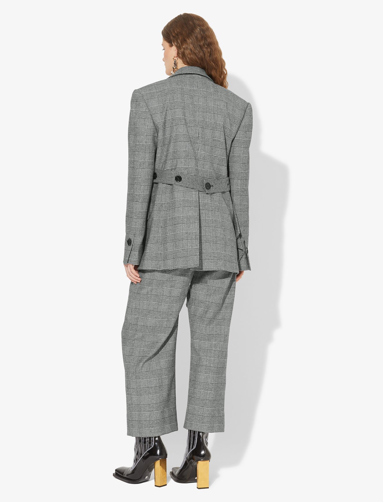 Draped Plaid Blazer #2