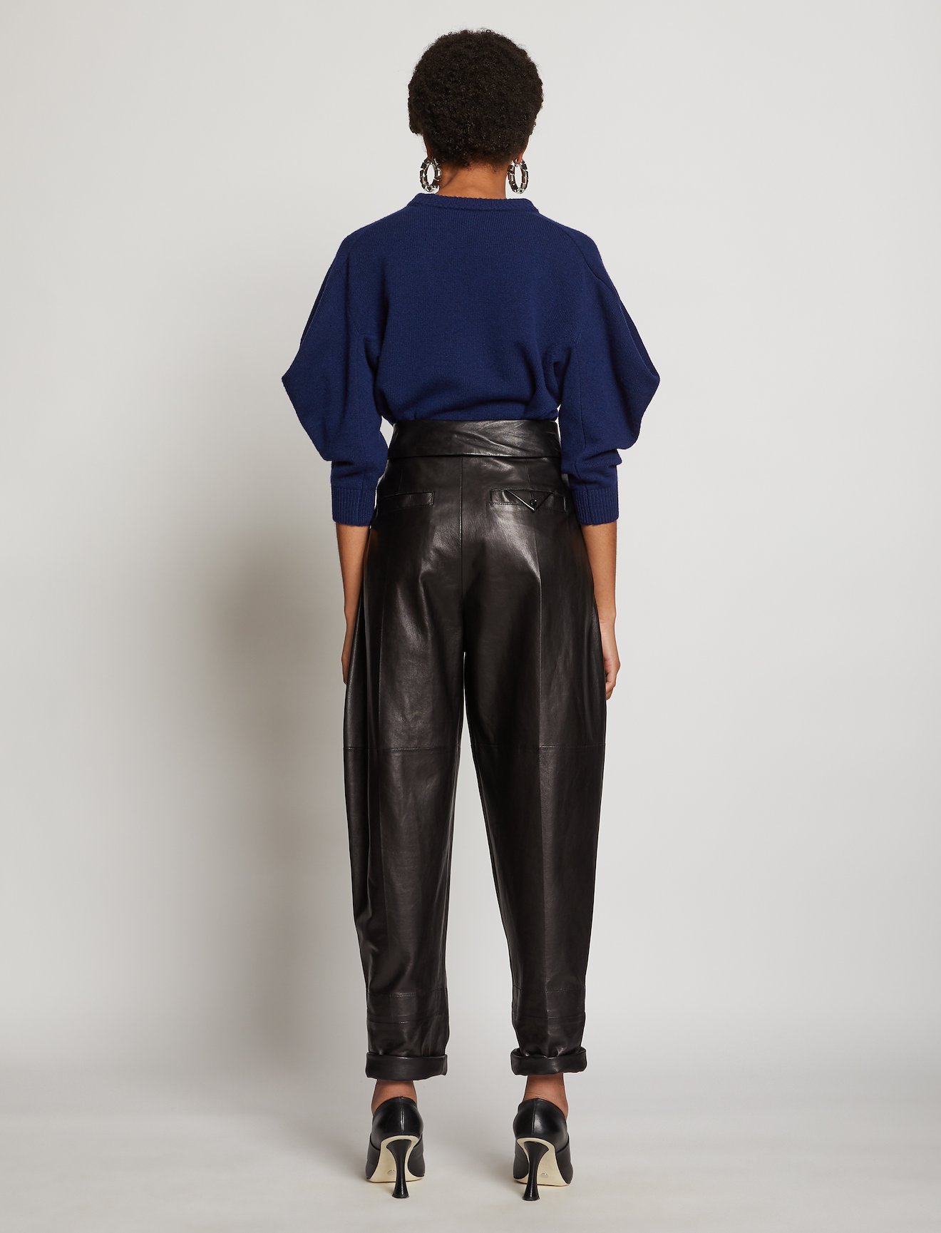 Draped Sleeve Cashmere Knit Top #2