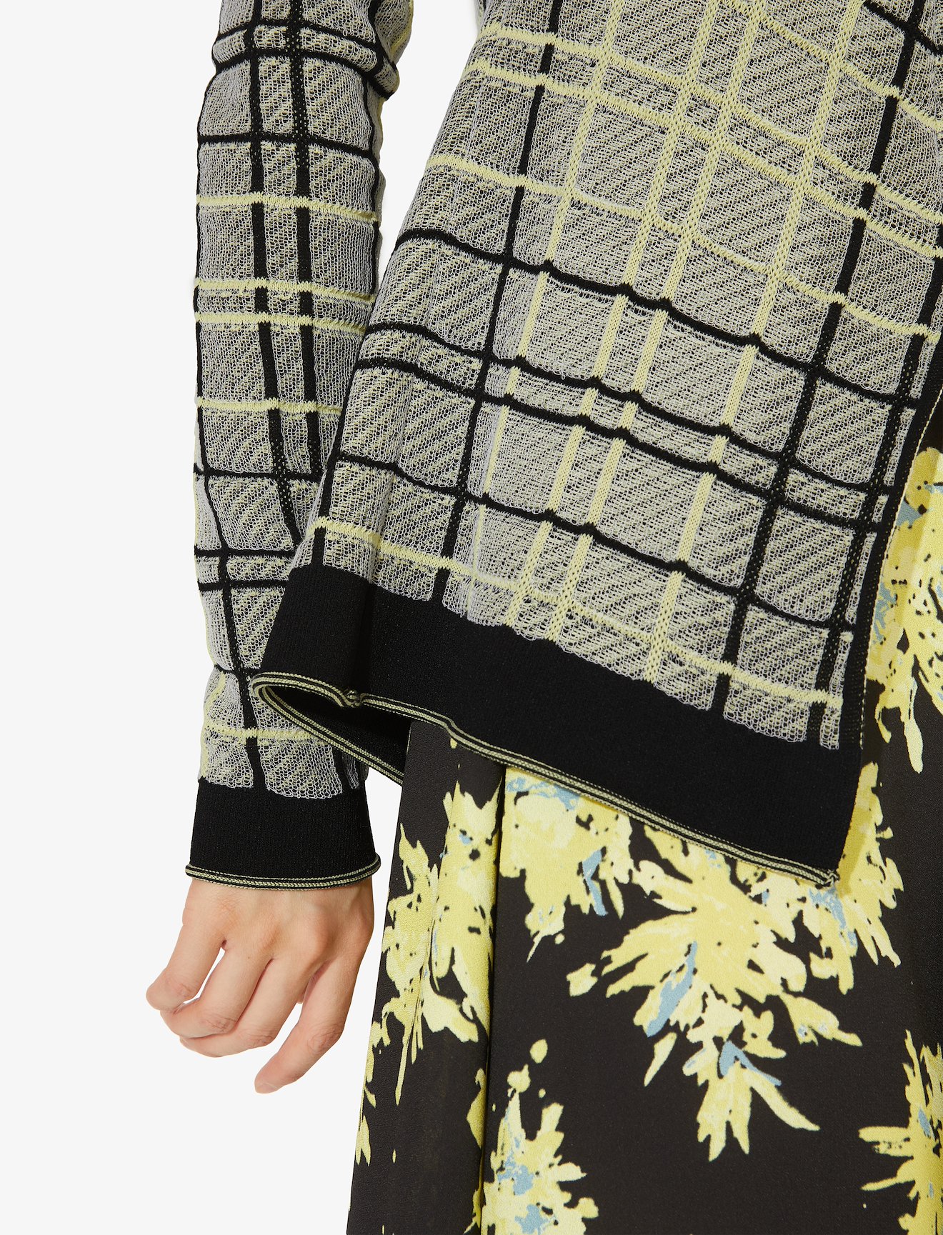 Drapey Plaid Knit Top #3