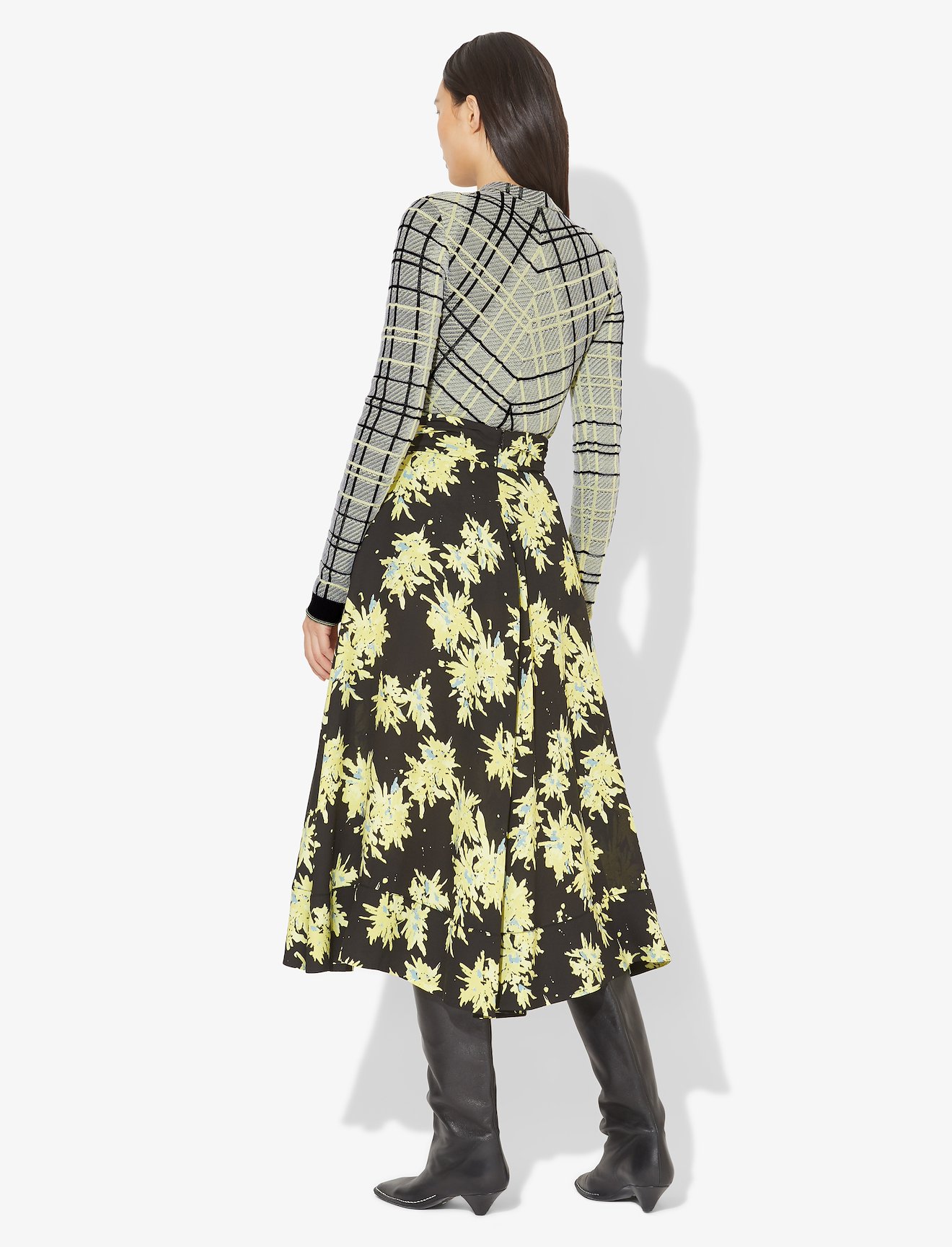 Drapey Plaid Knit Top #2