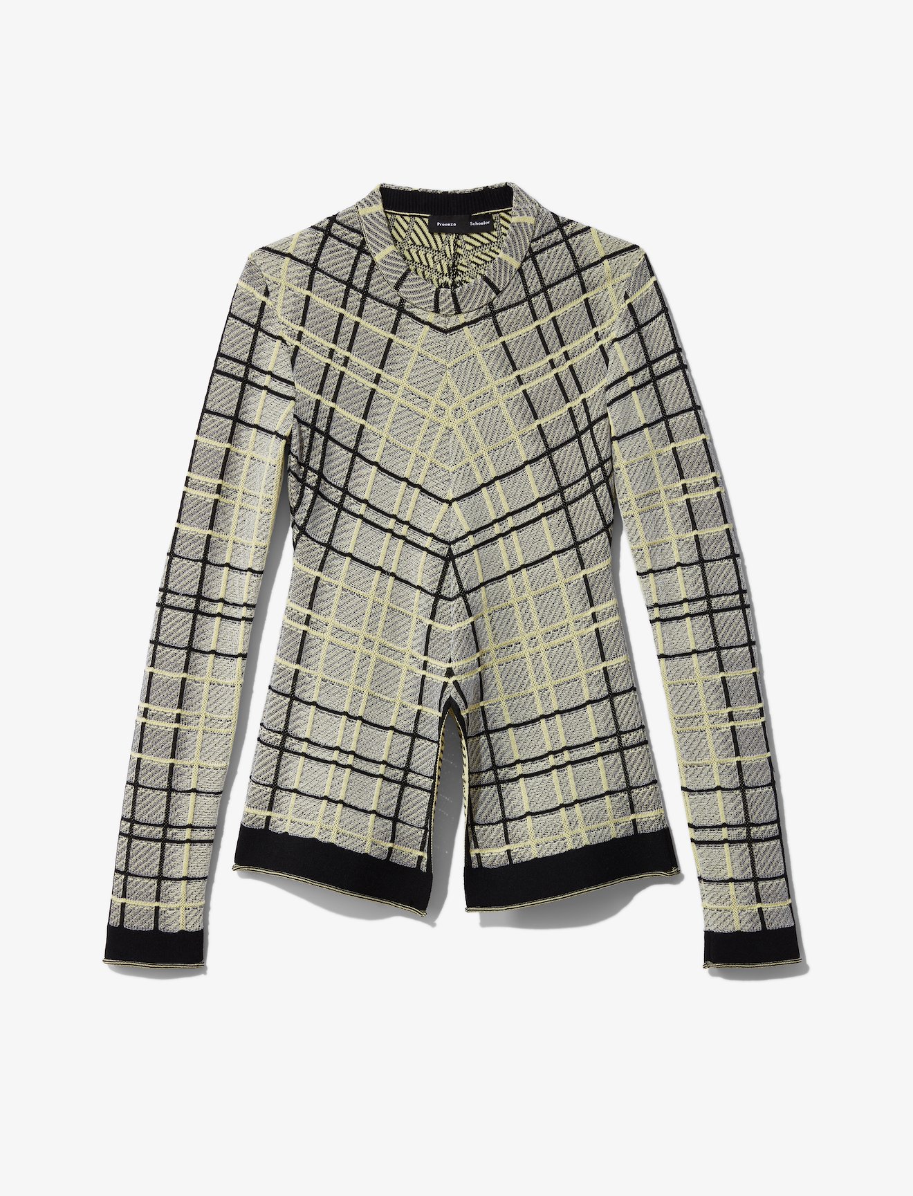Drapey Plaid Knit Top #4