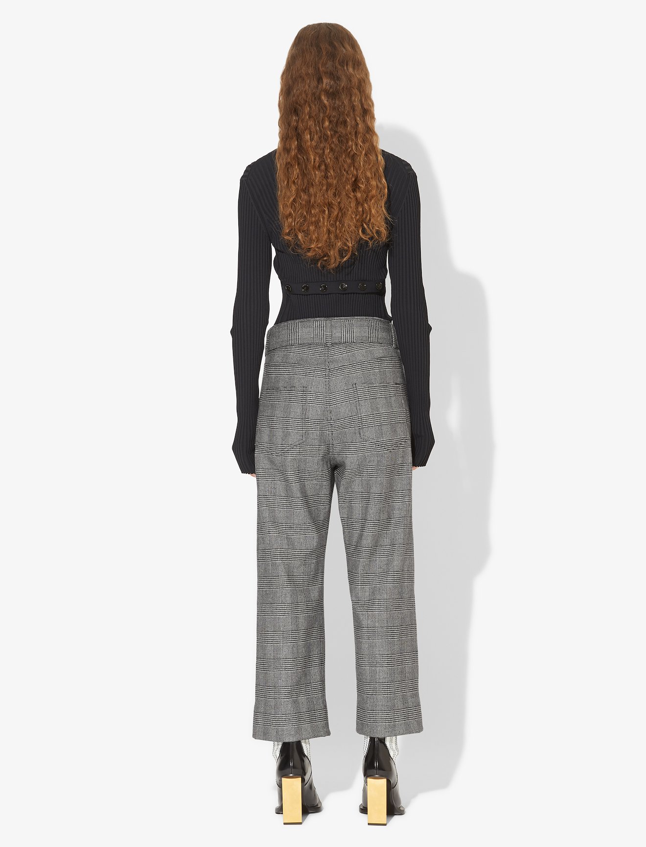 Drop Waisted Belted Pants #2
