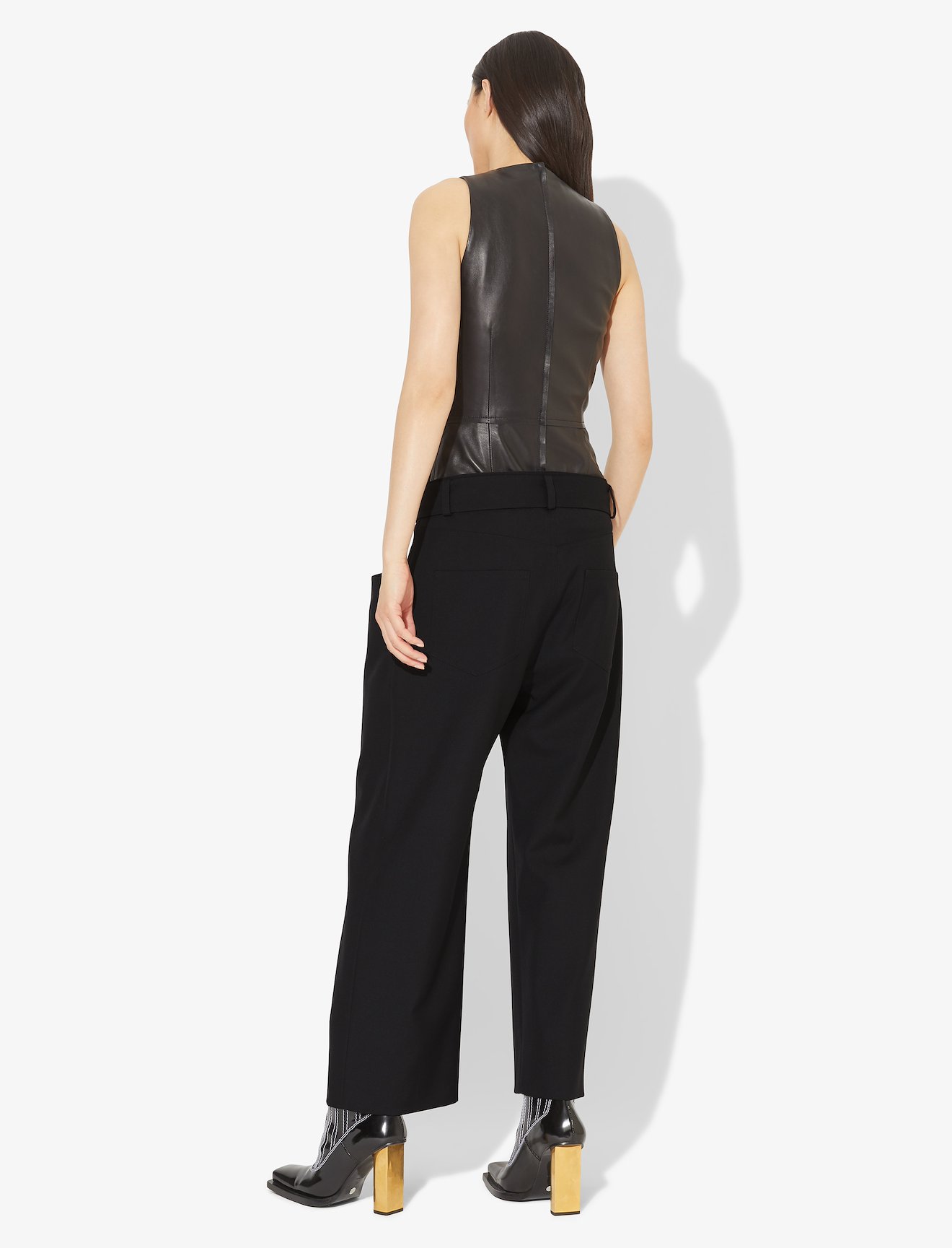 Drop Waisted Belted Pants #2