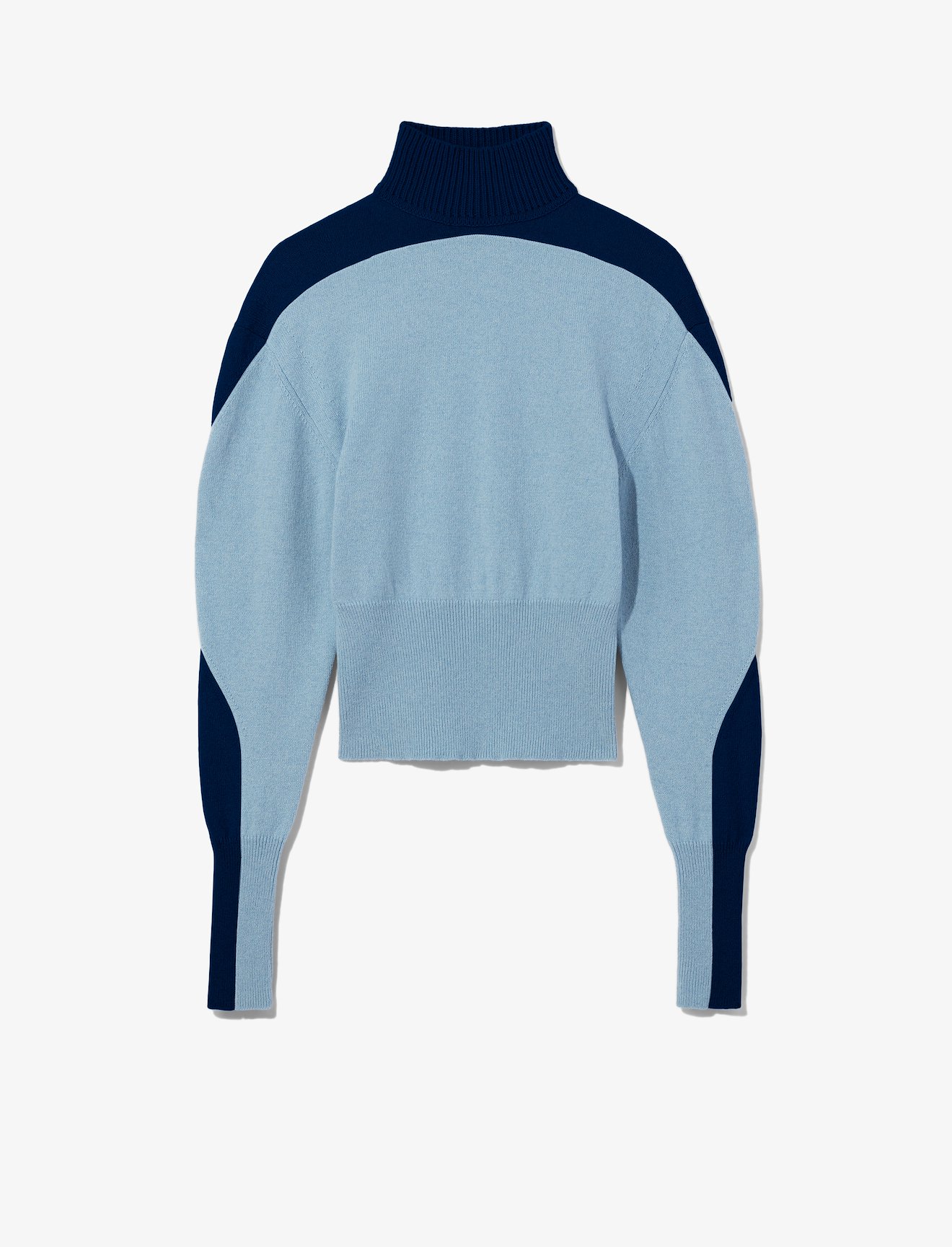 Eco Cashmere Bicolor Turtleneck #4