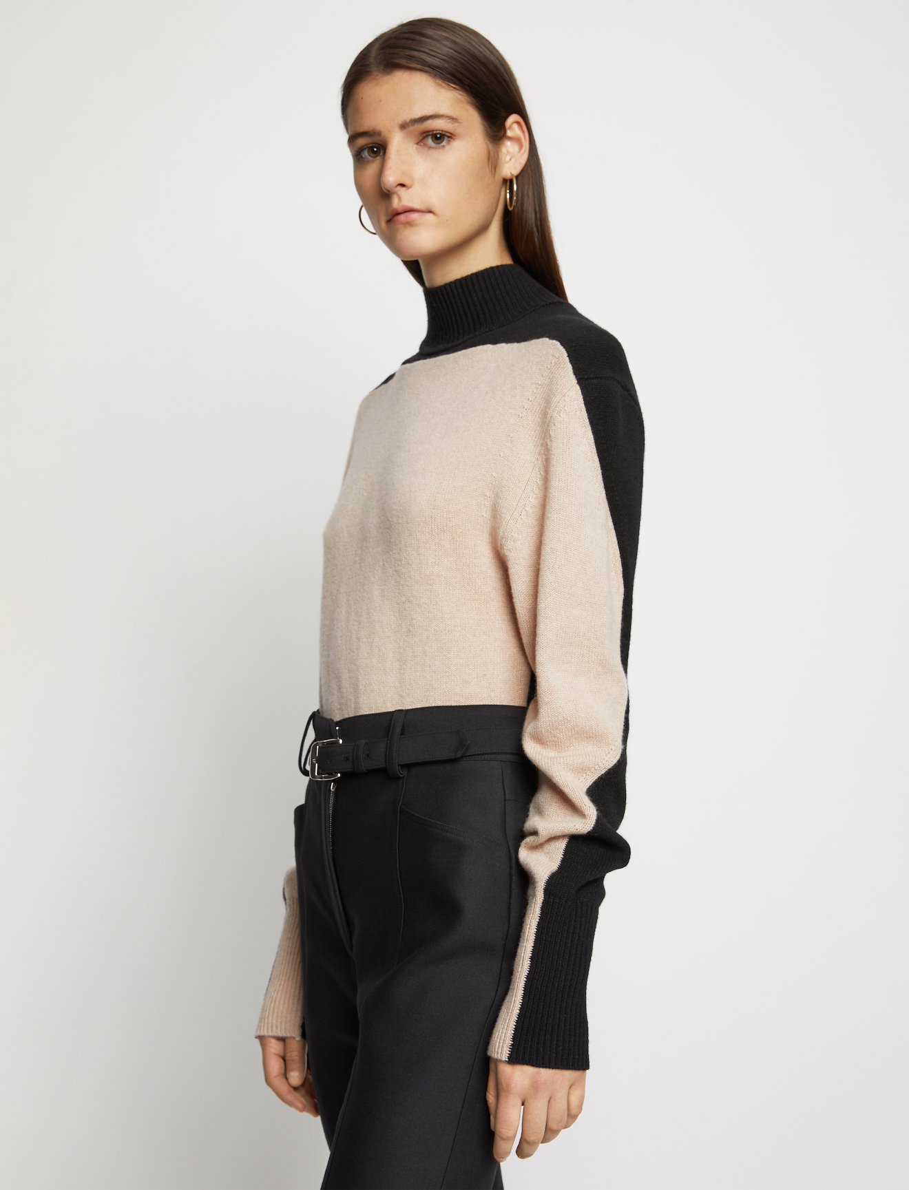 Eco Cashmere Bicolor Turtleneck #3