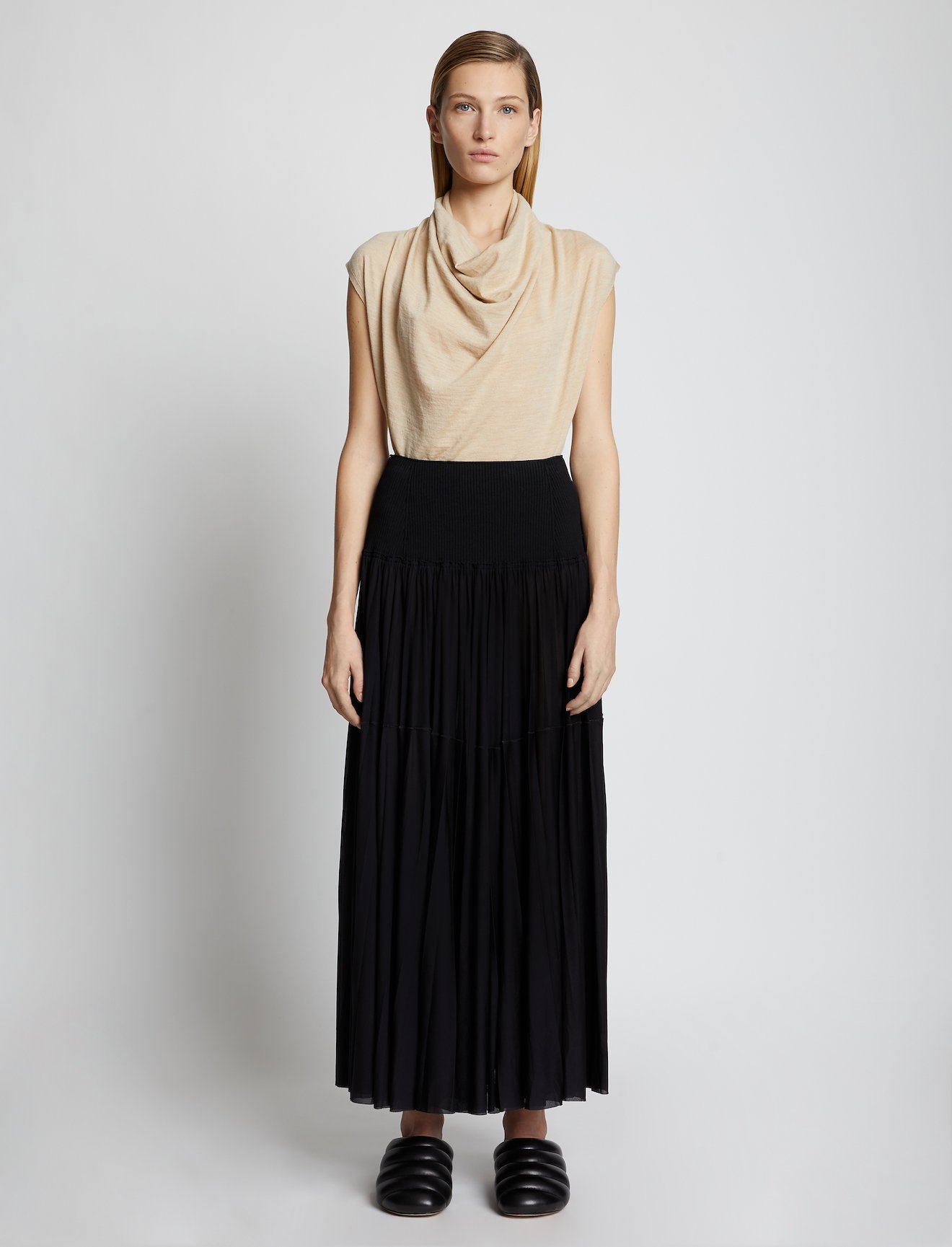 Eco Merino Cowl Neck Top #1