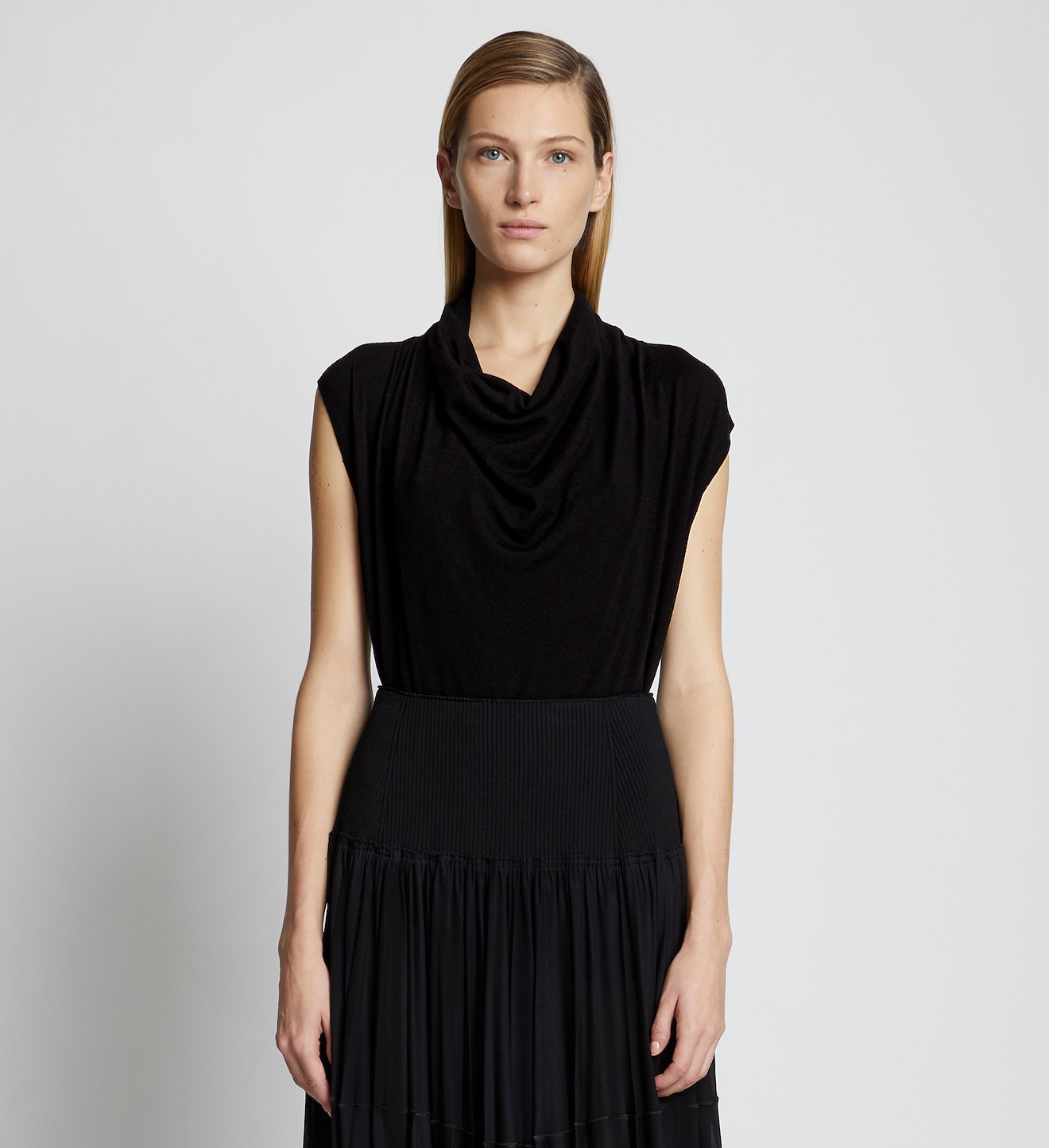 Eco Merino Cowl Neck Top