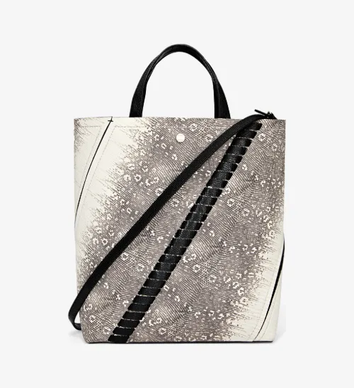 Embossed Lizard Hex Tote