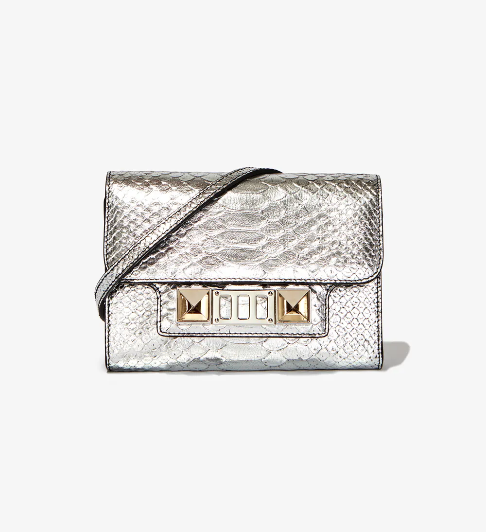 Embossed Python PS11 Wallet with Strap