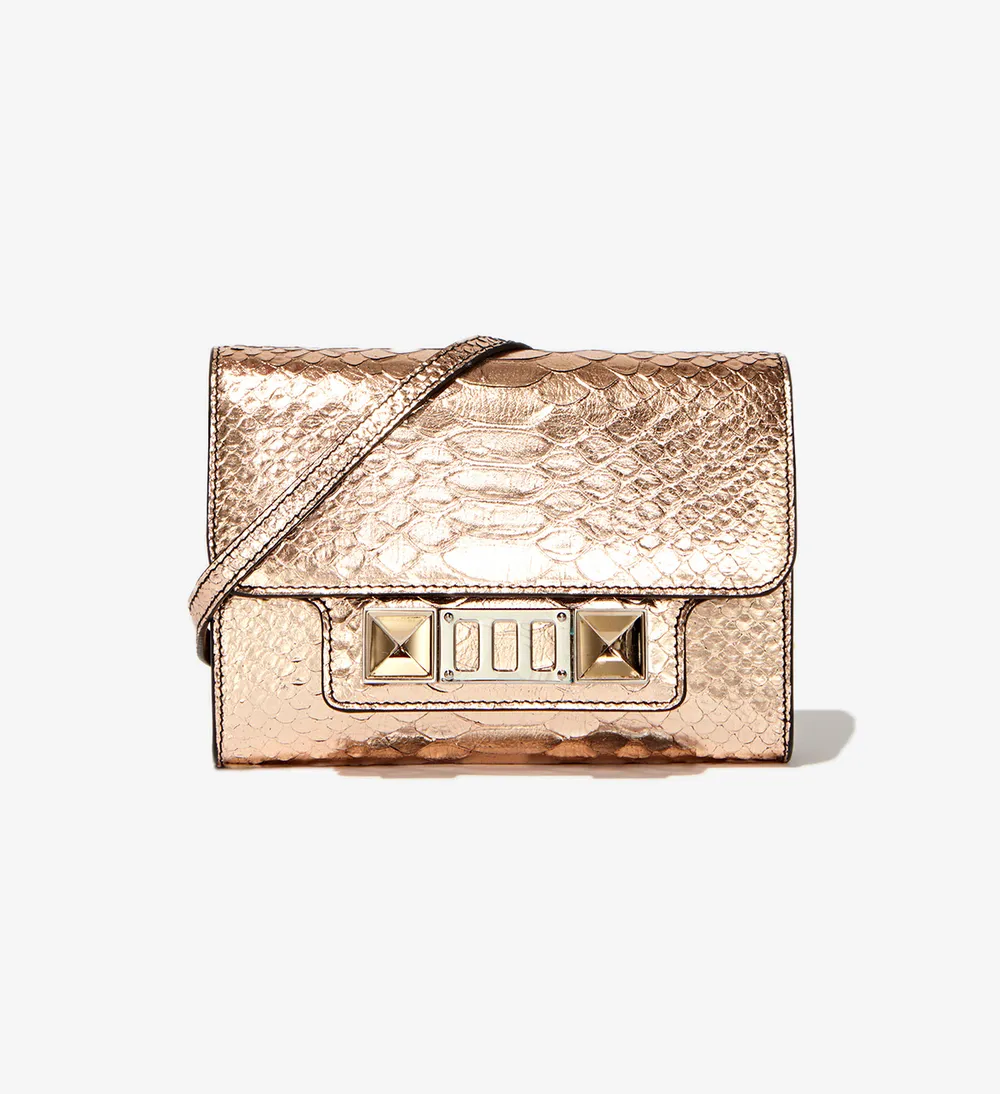 Embossed Python PS11 Wallet with Strap